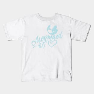 Mermaid club quote cute ocean graphic Kids T-Shirt